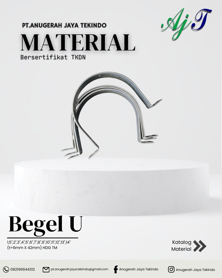 Begel U — 1,5" – 14" (t=6mm × 42mm) HDG TM