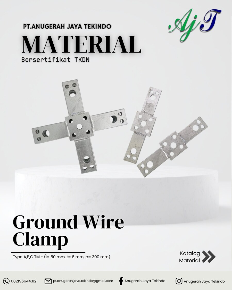 Ground Wire — Type A, B, C TM (l=50mm, t=6mm, p=300mm)