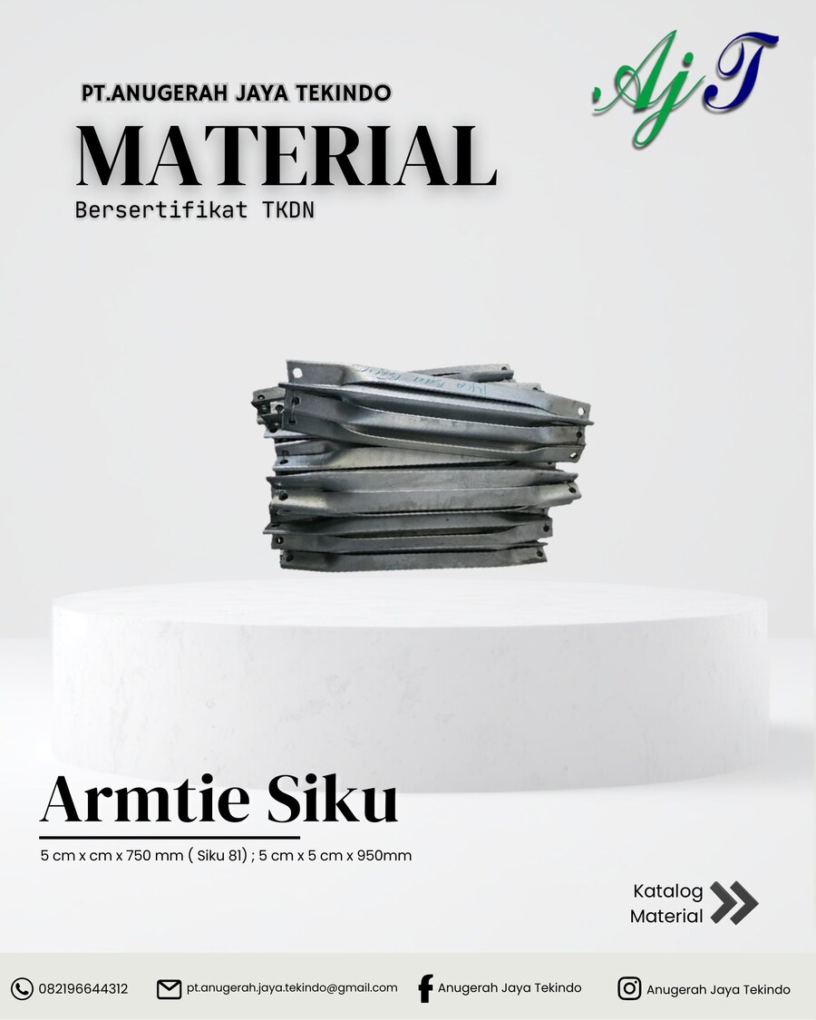 Arm Tie Siku — 5×5×750mm (Siku 81) & 5×5×950mm