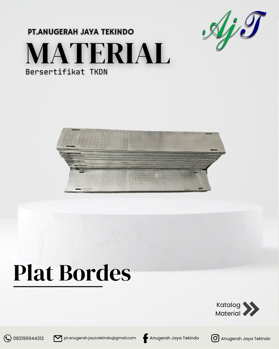 Plat Bordes — Bahan baku pembesian HDG