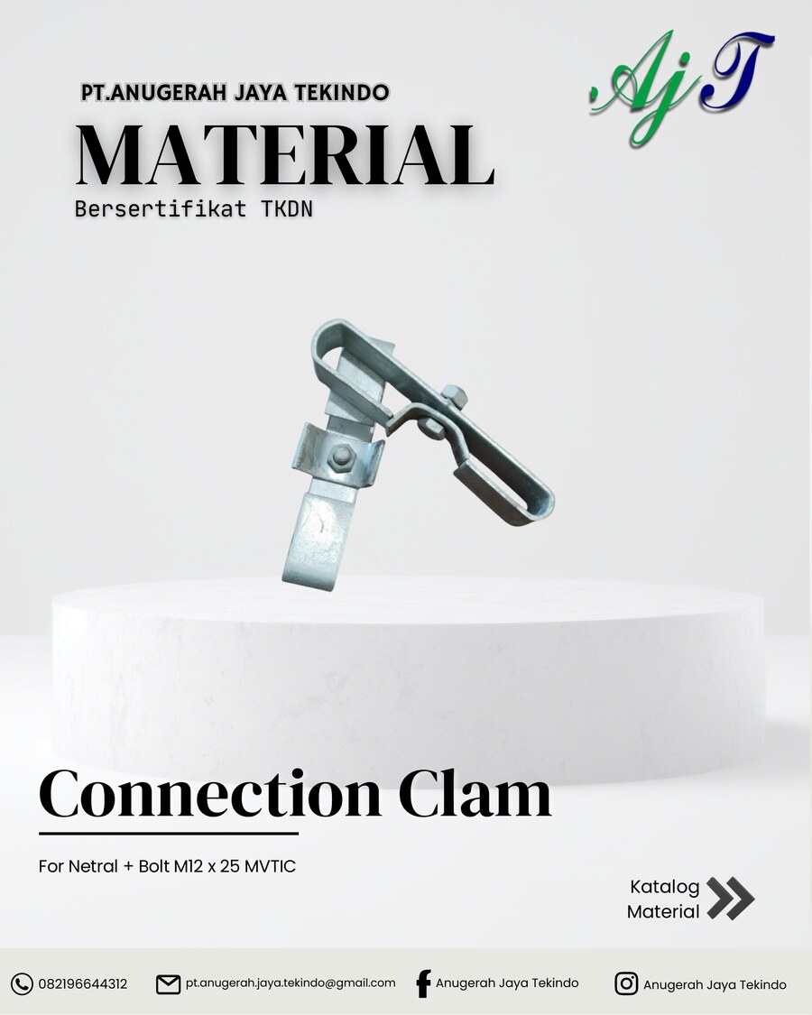 Connection Clam — For Netral + Bolt M12 × 25 MVTIC