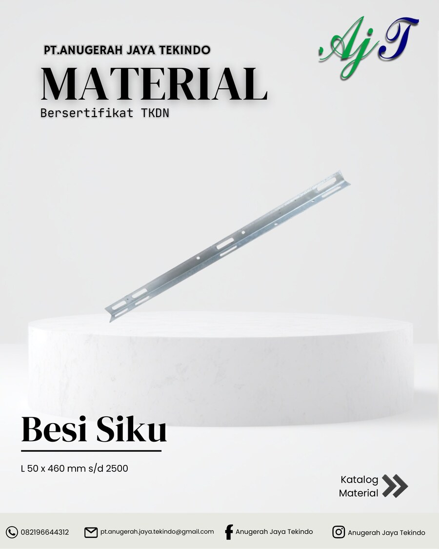 Besi Siku — L 50 × 460 mm s/d 2500 mm